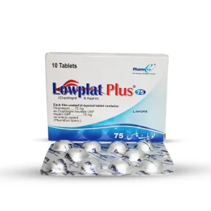 Lowplat Plus 75 mg Tabs (Clopidogrel & Aspirin)