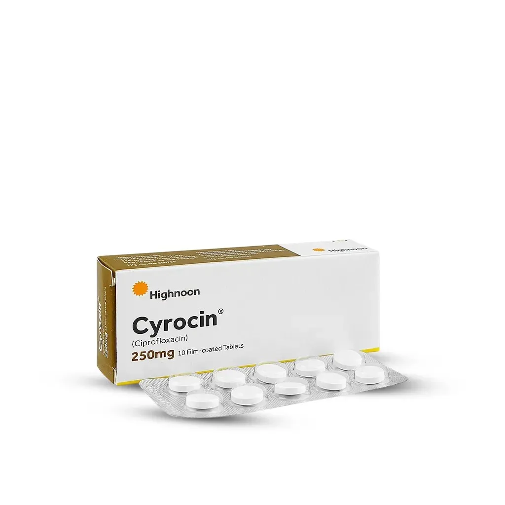Cyrocin (Ciprofloxacin) – 250 mg Film-coated Tablets