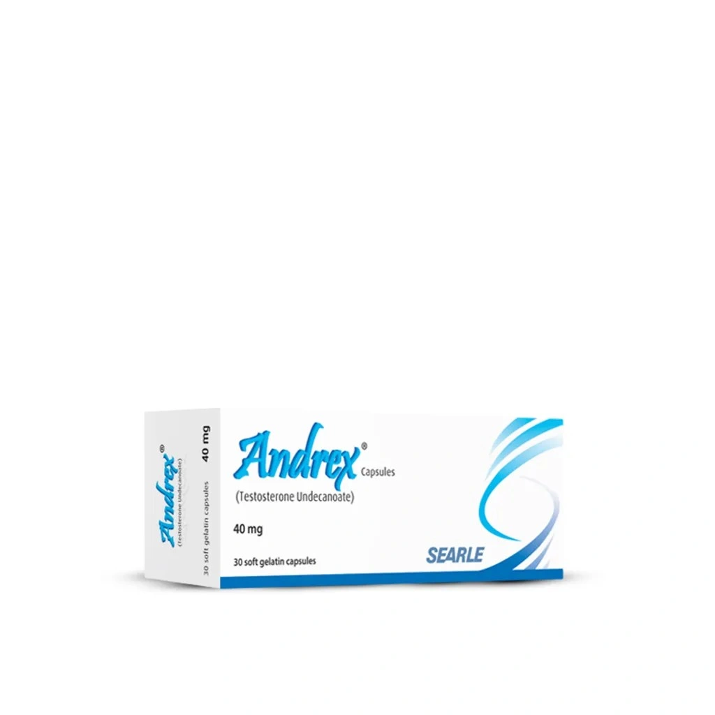 Andrex Caps (Testosterone Undecanoate) – 40 mg Soft Gelatin Capsules