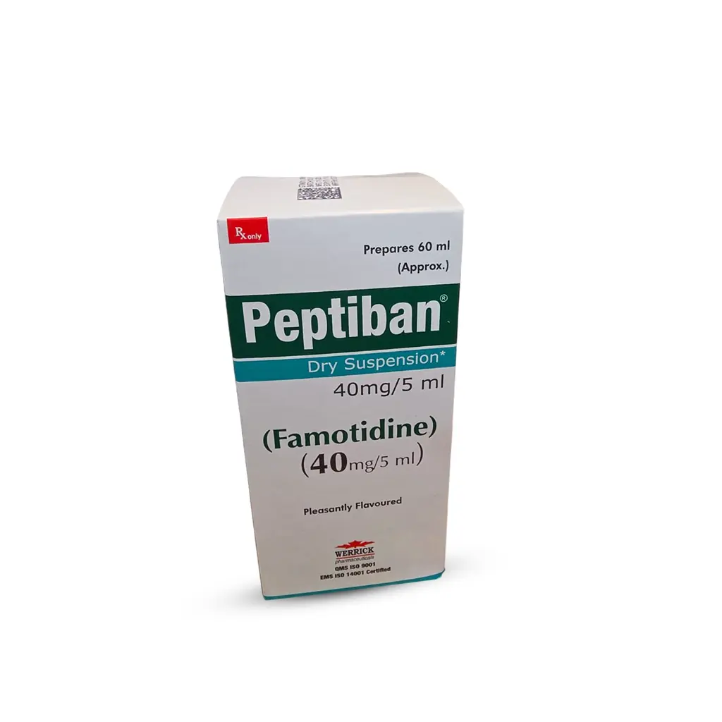 Peptiban (Famotidine) – 40mg/5ml Dry Suspension