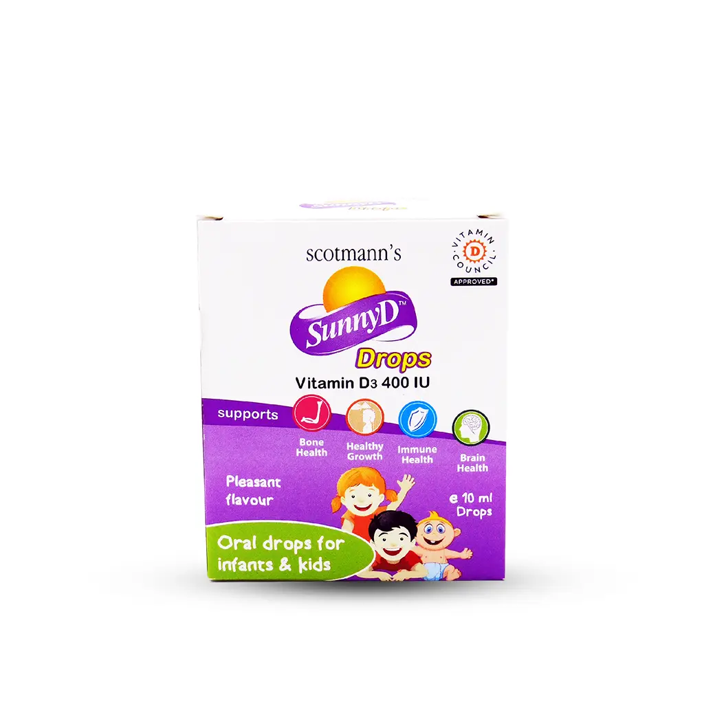 SunnyD Drops (Vitamin D3 400 IU) – 10 ml Oral Drops