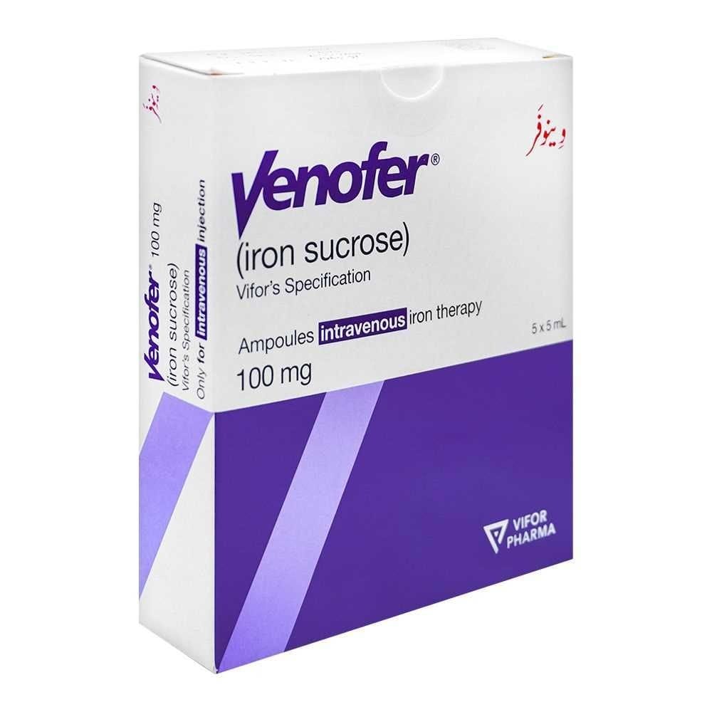 Venofer (Iron Sucrose) – 100 mg / 5 mL Intravenous Iron Therapy
